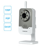 Mustcam H816P Indoor WiFi Network IP Camera, Wireless IP Camera, WiFi Baby Monitor, IR-Cut, H.264 (720P), Alarm, Micro-SD Storage, Two-way Audio, Motion Detection, OnVif