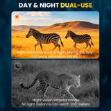 Mustcam Portable 4K Night Vision Binoculars for Hunting, Wildlife Observation and Security
