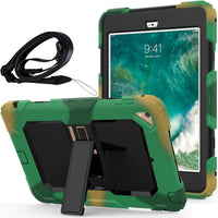 Tough Armor iPad Mini 4 Case with Camouflage Finish, Kickstand & Carry Strap and Extreme Heavy Duty Protection and Air Cushion Technology for Apple iPad Mini 4