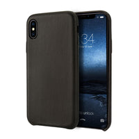 iPhone X Case, Vintage Wood Stripe PU Leather, Shockproof Drop Proof Slim Bumper Protective Cover for iPhone X