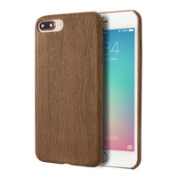 iPhone 7 Plus/iPhone 8 Plus Case, Vintage Wood Stripe PU Leather, Shockproof Drop Proof Slim Bumper Protective Cover for iPhone 7 Plus/iPhone 8 Plus