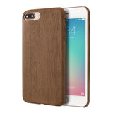 iPhone 7 Plus/iPhone 8 Plus Case, Vintage Wood Stripe PU Leather, Shockproof Drop Proof Slim Bumper Protective Cover for iPhone 7 Plus/iPhone 8 Plus