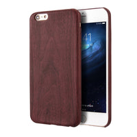 iPhone 6 Plus/iPhone 6S Plus Case, Vintage Wood Stripe PU Leather, Shockproof Drop Proof Slim Bumper Protective Cover for iPhone 6 Plus/iPhone 6S Plus