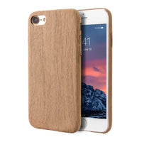 iPhone 7/iPhone 8 Case, Vintage Wood Stripe PU Leather, Shockproof Drop Proof Slim Bumper Protective Cover for iPhone 7/iPhone 8