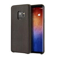Samsung Galaxy S9 Case, Vintage Wood Stripe PU Leather, Shockproof Drop Proof Slim Bumper Protective Cover for Samsung Galaxy S9