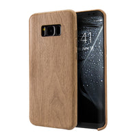 Samsung Galaxy S8+ Plus Case, Vintage Wood Stripe PU Leather, Shockproof Drop Proof Slim Bumper Protective Cover for Samsung Galaxy S8+ Plus