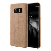 Samsung Galaxy S8 Case, Vintage Wood Stripe PU Leather, Shockproof Drop Proof Slim Bumper Protective Cover for Samsung Galaxy S8