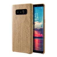 Samsung Galaxy Note 8 Case, Vintage Wood Stripe PU Leather, Shockproof Drop Proof Slim Bumper Protective Cover for Samsung Galaxy Note 8