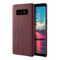 Samsung Galaxy Note 8 Case, Vintage Wood Stripe PU Leather, Shockproof Drop Proof Slim Bumper Protective Cover for Samsung Galaxy Note 8