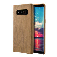 Samsung Galaxy Note 8 Case, Vintage Wood Stripe PU Leather, Shockproof Drop Proof Slim Bumper Protective Cover for Samsung Galaxy Note 8