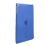 Case for NEW iPad 9.7 2018/2017 (5th/6th gen) and iPad Air – Premium Transparent Soft TPU Rubber Back Cover Protector, Colors: Crystal Clear/Blue