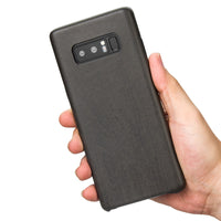 Samsung Galaxy Note 8 Case, Vintage Wood Stripe PU Leather, Shockproof Drop Proof Slim Bumper Protective Cover for Samsung Galaxy Note 8