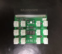 Mustpoint Upgrade Version 12 Port Power Supply Breakout Board for Emerson 7001484 Power Supply 6pin