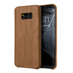Samsung Galaxy S8+ Plus Case, Vintage Wood Stripe PU Leather, Shockproof Drop Proof Slim Bumper Protective Cover for Samsung Galaxy S8+ Plus