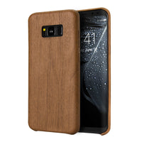 Samsung Galaxy S8+ Plus Case, Vintage Wood Stripe PU Leather, Shockproof Drop Proof Slim Bumper Protective Cover for Samsung Galaxy S8+ Plus