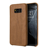 Samsung Galaxy S8+ Plus Case, Vintage Wood Stripe PU Leather, Shockproof Drop Proof Slim Bumper Protective Cover for Samsung Galaxy S8+ Plus