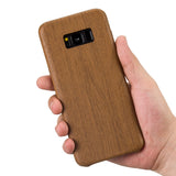 Samsung Galaxy S8+ Plus Case, Vintage Wood Stripe PU Leather, Shockproof Drop Proof Slim Bumper Protective Cover for Samsung Galaxy S8+ Plus