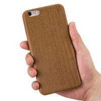 iPhone 6 Plus/iPhone 6S Plus Case, Vintage Wood Stripe PU Leather, Shockproof Drop Proof Slim Bumper Protective Cover for iPhone 6 Plus/iPhone 6S Plus