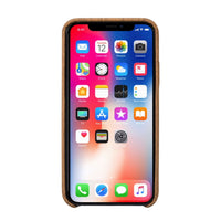 iPhone X Case, Vintage Wood Stripe PU Leather, Shockproof Drop Proof Slim Bumper Protective Cover for iPhone X
